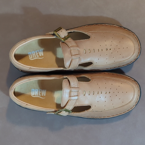Drew Amelia Women Tan Shoes Size 8W - Picture 3 of 12